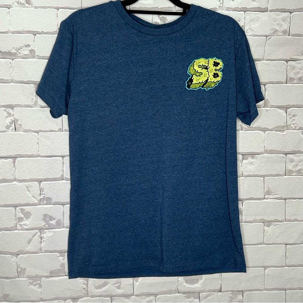 NWOT Nickelodeon Sponge Bob Navy Boys Tee Shirt Size Large
